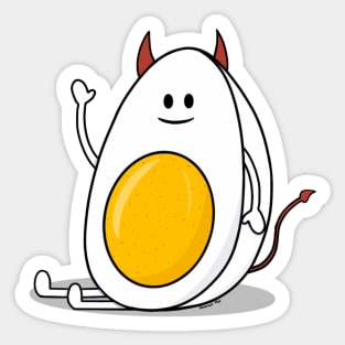 Happy Deviled Egg Sticker